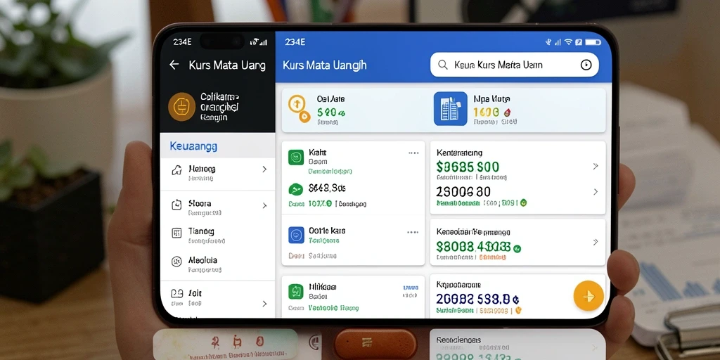 Tampilan antarmuka aplikasi 234E untuk Kurs Mata Uang yang intuitif dan fungsional.