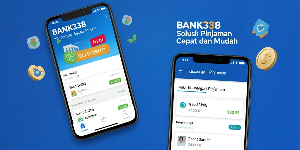 Tampilan antarmuka aplikasi BANK338 untuk pengajuan pinjaman.
