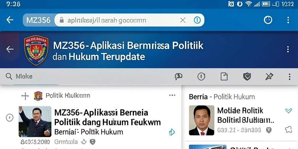 Tampilan antarmuka MZ356 yang modern dan informatif.