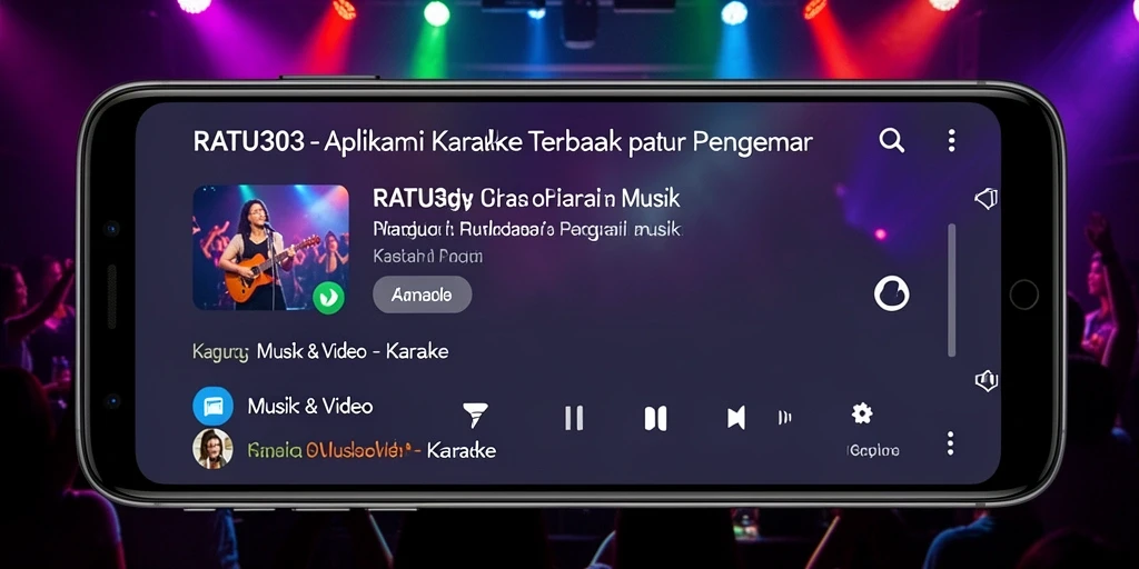 Antarmuka RATU303 yang menarik saat digunakan untuk karaoke.