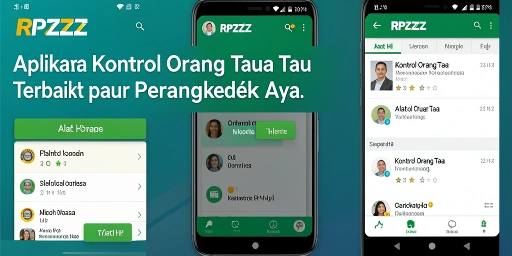 Tampilan antarmuka RPZZZ yang user-friendly untuk kontrol orang tua.