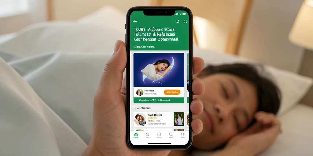 Antarmuka TO288 dengan berbagai fitur untuk relaksasi dan tidur.