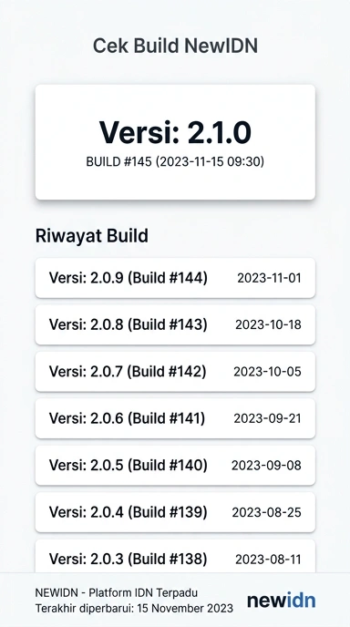 Riwayat Versi Aplikasi newidn untuk Android